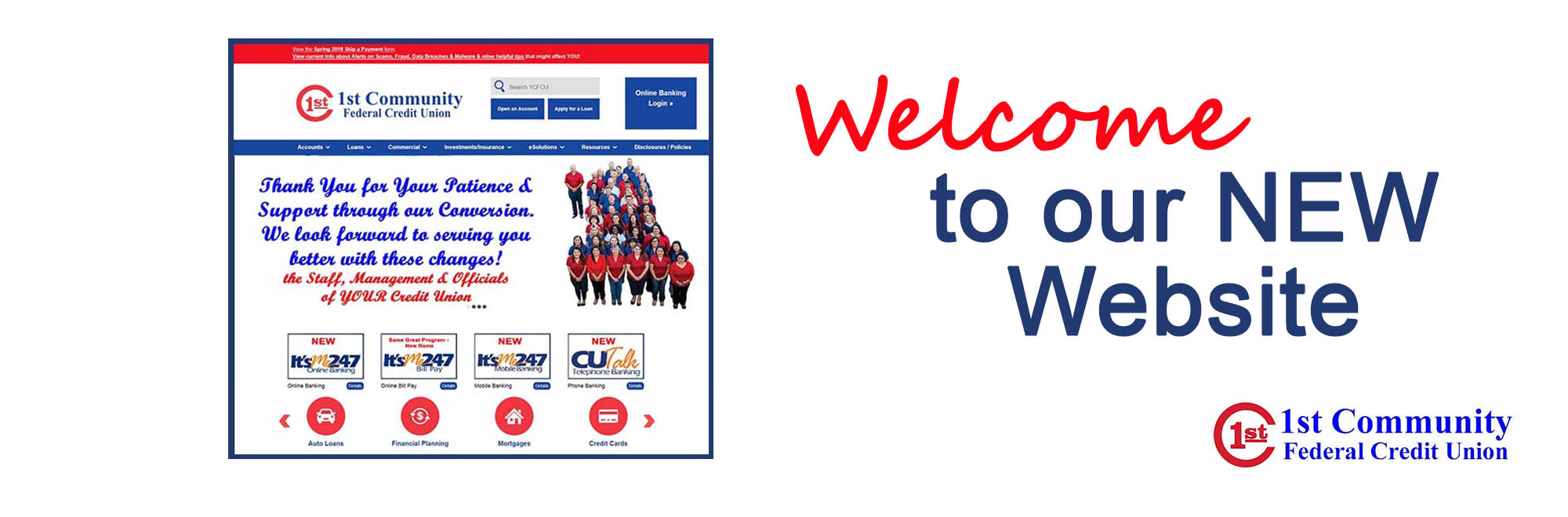Welcome to our New Website