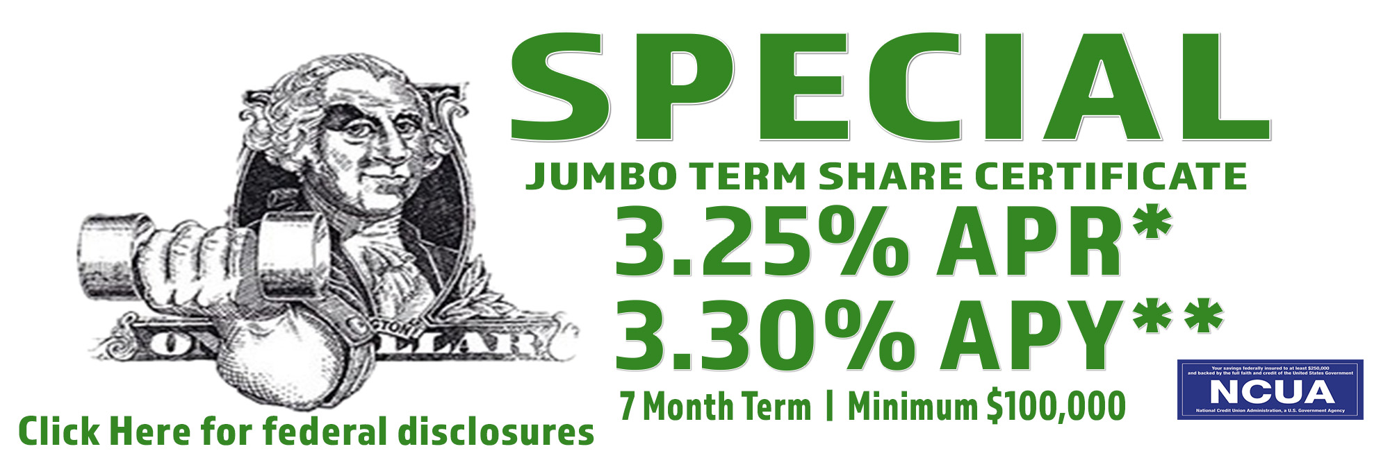 Jumbo Term Share Certificate Special
